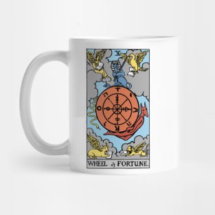 Wheel of Fortune Tarot Card Rider Waite Mug